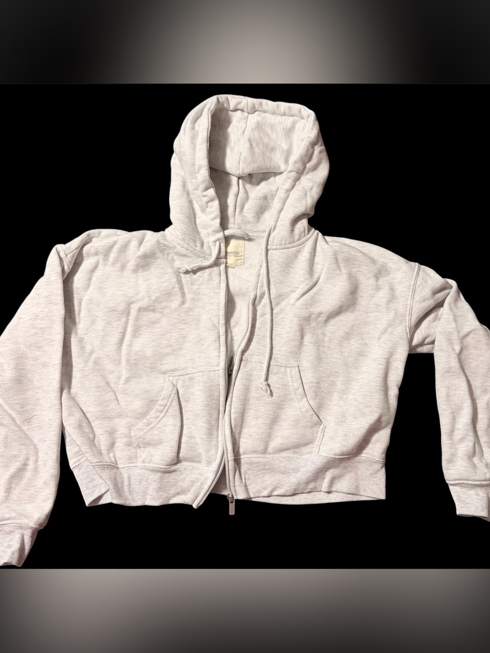 Light Gray Semi-Cropped Hoodie